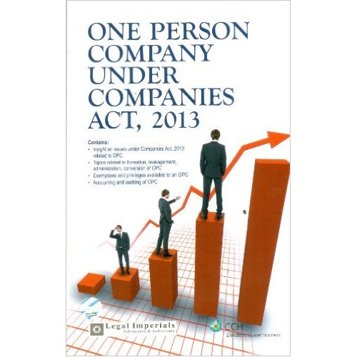 One Person Company Under Companies Act, 2013 by CCH Publications